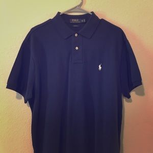Dark blue Polo with white horse brand new